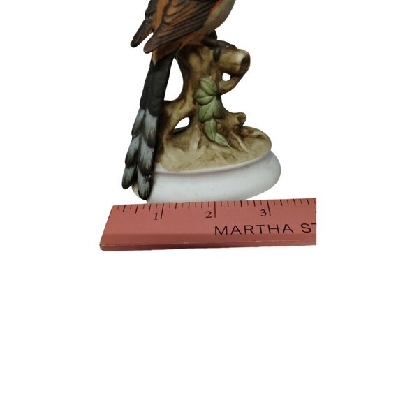 Vintage Lefton China Bird Figurine KW 1184 Flycatcher Handpainted Porcelain 4.5" - Picture 7 of 8